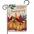 Patio Trasero 13 x 18.5 in. Pumpkin Thanksgiving Garden Flag with Fall Thanksgiving Double-Sided  Vertical Flags PA3875713